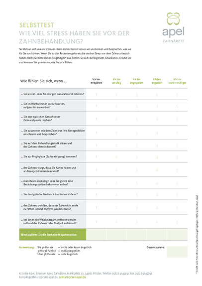 Stressfragebogen